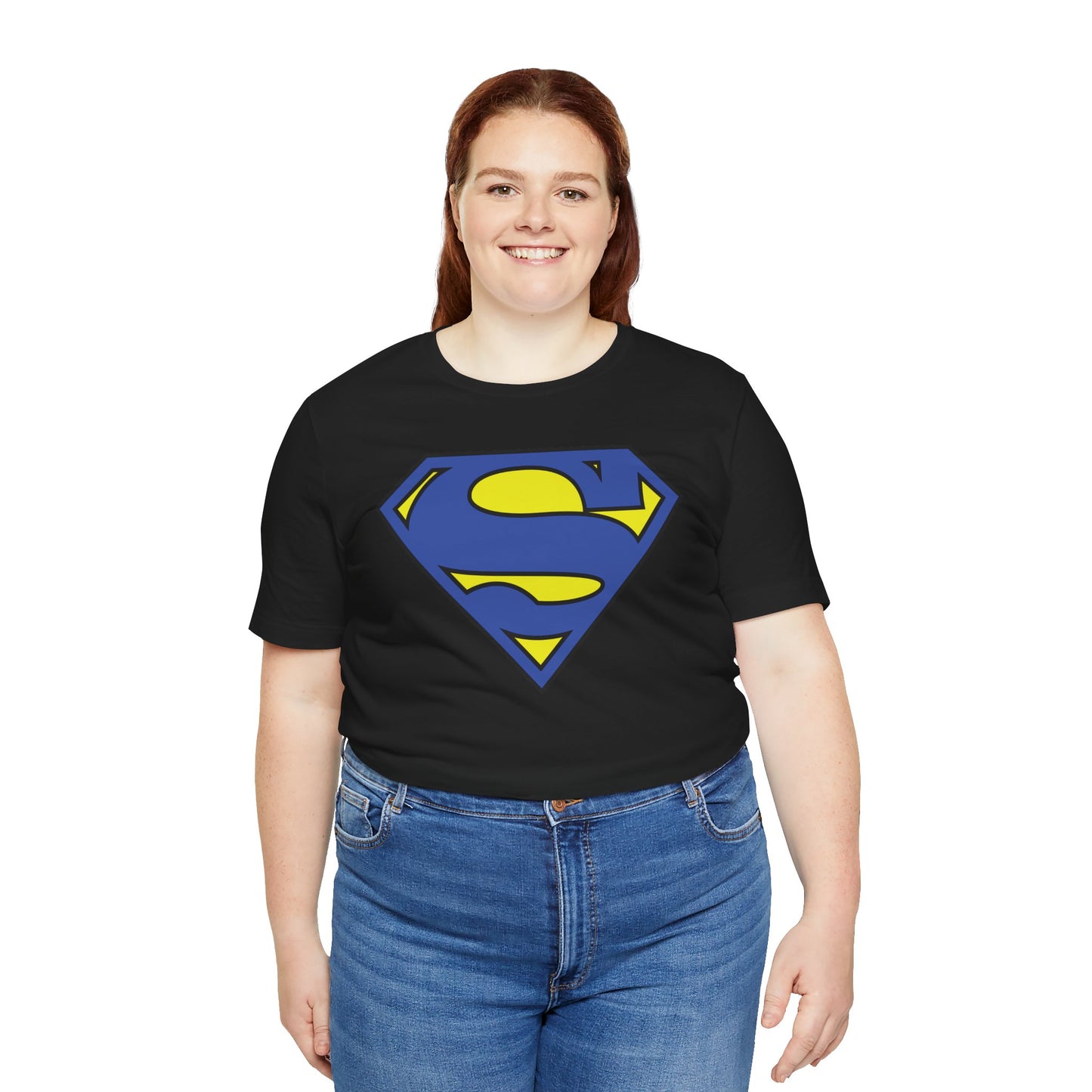 Down Syndrome Awareness Superman Tee: Super Strength, Super Pride - Unisex Jersey Short Sleeve Tee