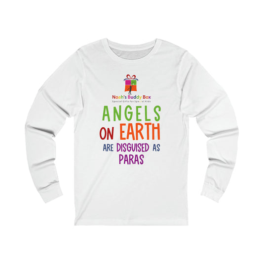 Angels on Earth are Disguised as Paras Unisex Jersey Long Sleeve Tee