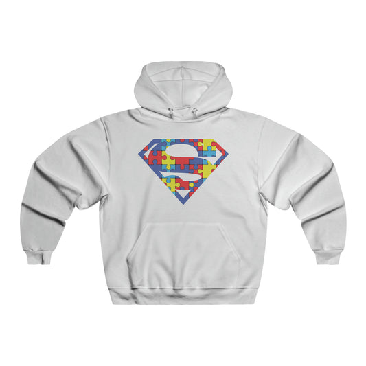 Autism Awareness Superman Hoodie: Embrace Your Super Strength - Men's NUBLEND® Hooded Sweatshirt