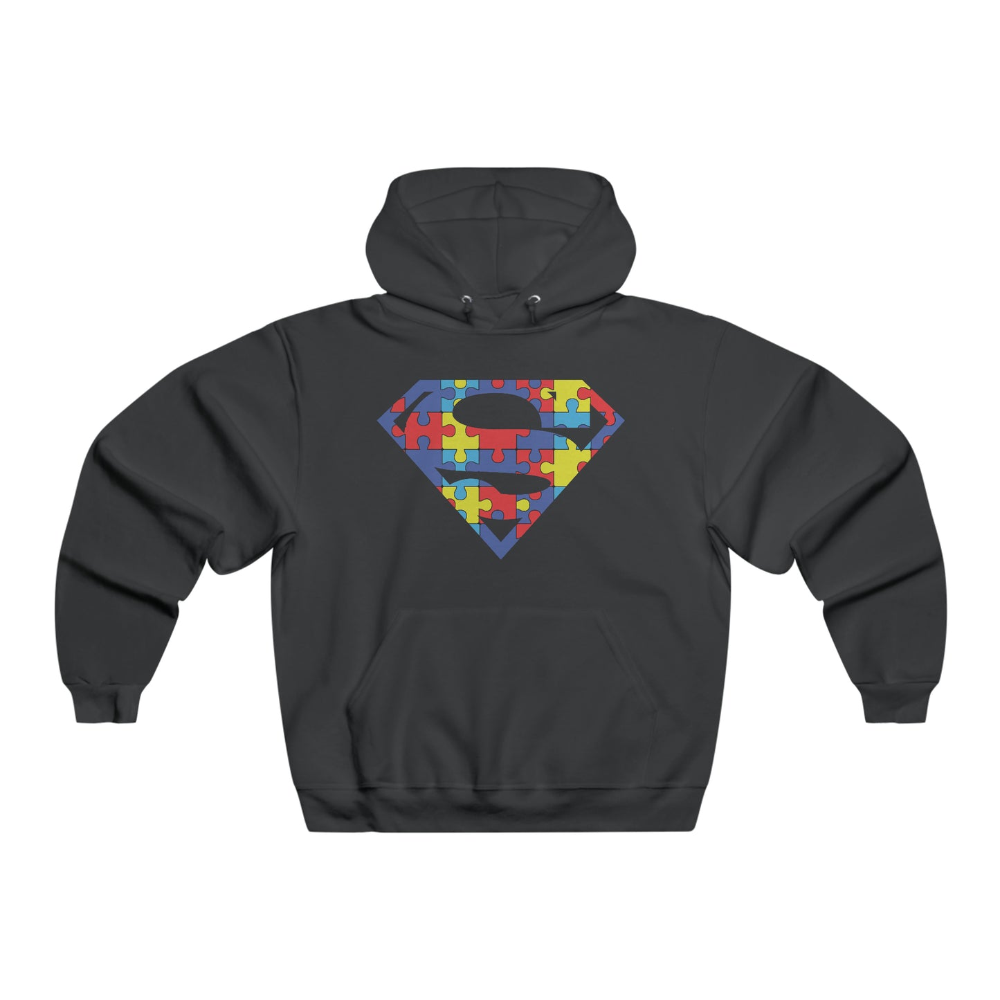 Autism Awareness Superman Hoodie: Embrace Your Super Strength - Men's NUBLEND® Hooded Sweatshirt