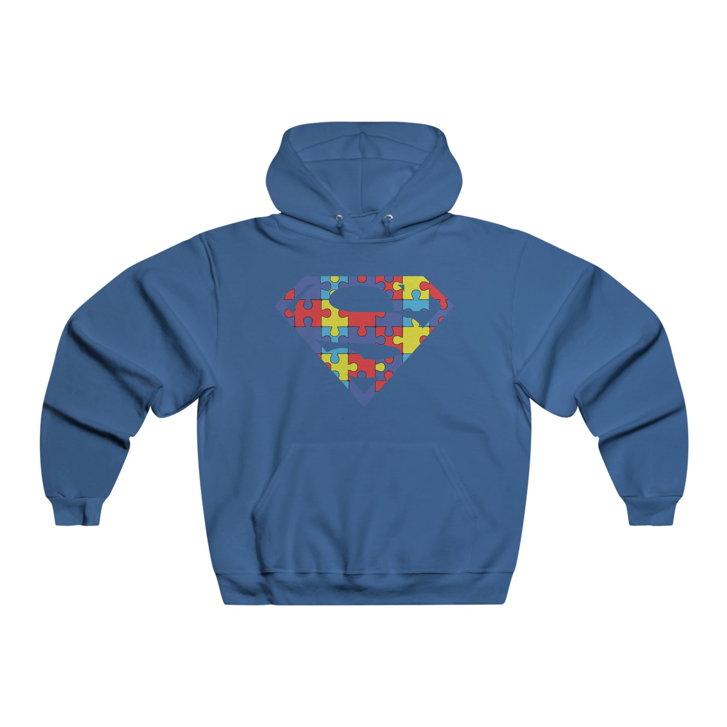 Autism Awareness Superman Hoodie: Embrace Your Super Strength - Men's NUBLEND® Hooded Sweatshirt
