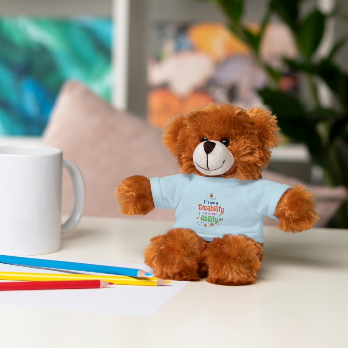 It's a Different Ability Stuffed Animals with Tee