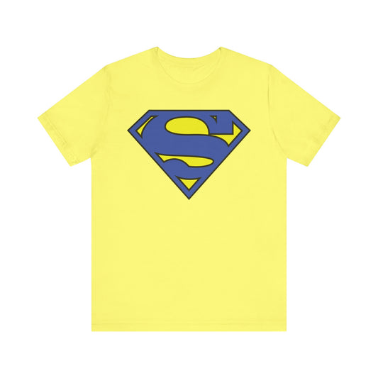 Down Syndrome Awareness Superman Tee: Super Strength, Super Pride - Unisex Jersey Short Sleeve Tee