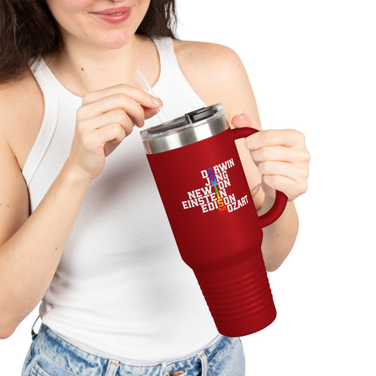 Inspirational Insulated Travel Mug - 40oz, Science and Art Design