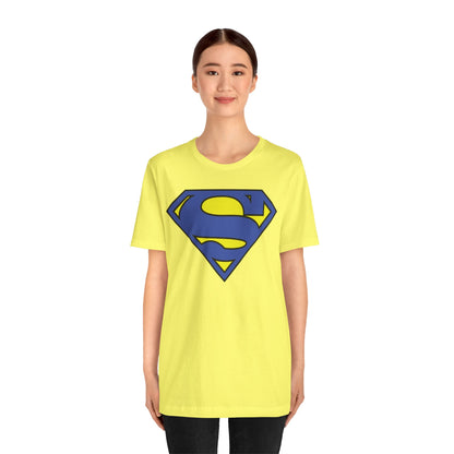 Down Syndrome Awareness Superman Tee: Super Strength, Super Pride - Unisex Jersey Short Sleeve Tee