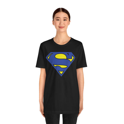 Down Syndrome Awareness Superman Tee: Super Strength, Super Pride - Unisex Jersey Short Sleeve Tee