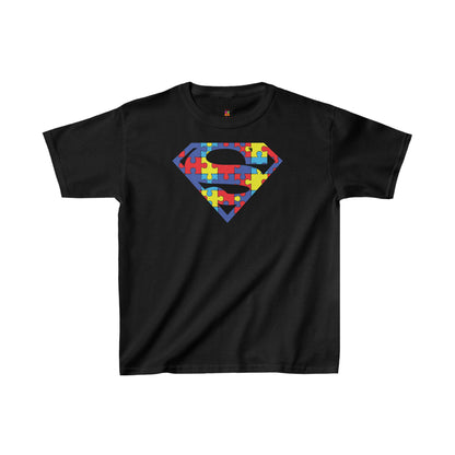 Autism Awareness Superman Tee: Embrace Your Super Strength - Kids Heavy Cotton™ Tee