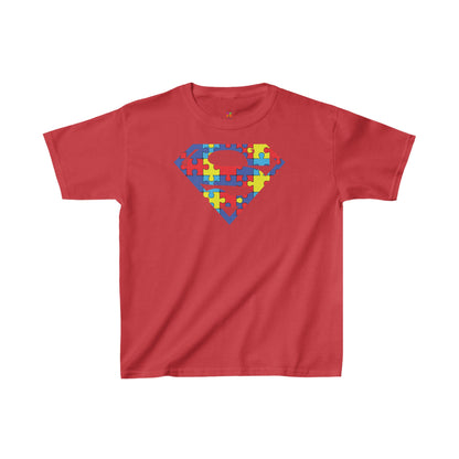 Autism Awareness Superman Tee: Embrace Your Super Strength - Kids Heavy Cotton™ Tee