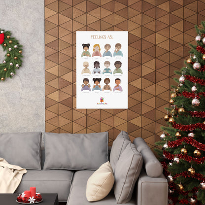 ASL Feelings Poster: Express Emotions in Sign