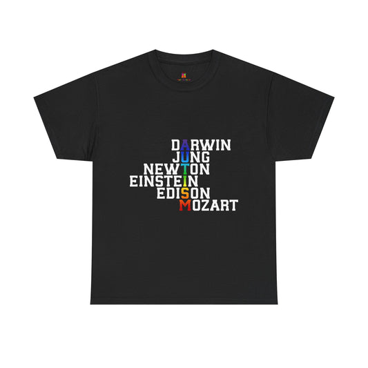 Iconic Minds Inspirational Tee – Celebrate Genius and Creativity - Unisex Heavy Cotton Tee