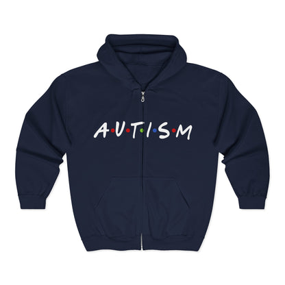 Autism Awareness Full Zip Hoodie | Celebrate Uniqueness & Support Inclusivity