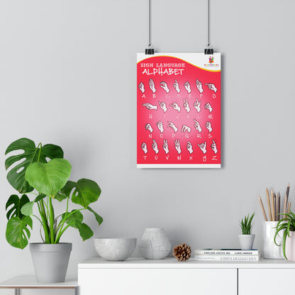 ASL Alphabet Poster
