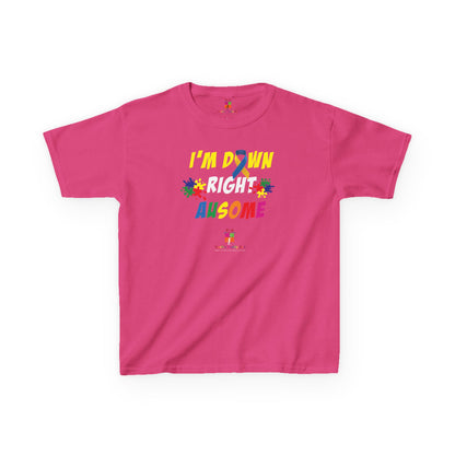 I’m Down Right Ausome Kids Tee 💛💙❤️