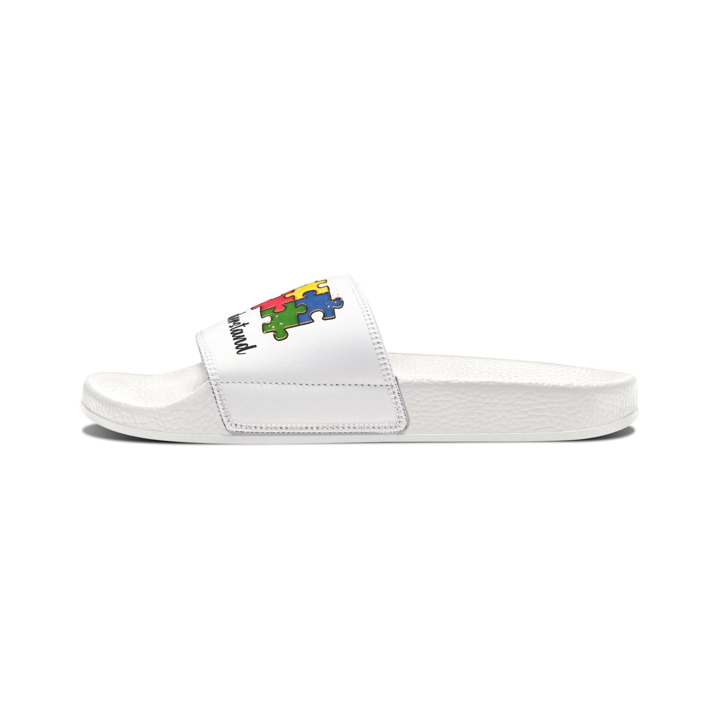 Colorful Puzzle Design Youth Sandals - Fun & Accepting Footwear